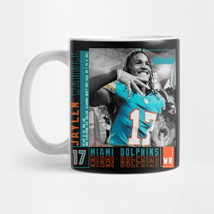 Jaylen Waddle Paper Poster Mug